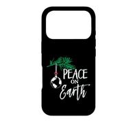 Funny Christmas Tree Lights Ugly Sweater Peace On Earth Case for iPhone 17 Pro