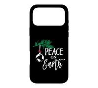 Funny Christmas Tree Lights Ugly Sweater Peace On Earth Case for iPhone 17 Pro Max