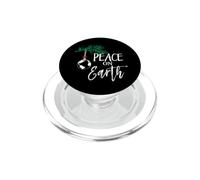 Funny Christmas Tree Lights Ugly Sweater Peace On Earth PopSockets PopGrip for MagSafe