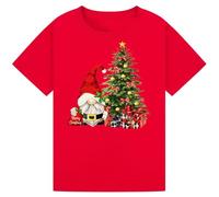 Funny Christmas Tree T-Shirt with Gnomes & Lights | Matching Family Holiday Tees | Festive Xmas Gift for Men, Women, Boys & Girls Red XXL