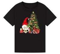 Funny Christmas Tree T-Shirt with Gnomes & Lights | Matching Family Holiday Tees | Festive Xmas Gift for Men, Women, Boys & Girls Black XXL