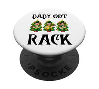 Funny Christmas Trees Singing baby got rack pigs Xmas PopSockets Adhesive PopGrip
