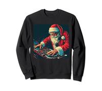Funny Christmassy DJ costume with Santa Sweatshirt