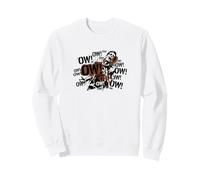 Funny Chronic Pain - Ow Getting Old Stencil Art Sweatshirt