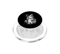 Funny Chubby Cat Wizard Saying Magical Staff Sketch PopSockets PopGrip for MagSafe