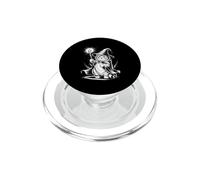 Funny Chubby Cat Wizard Saying Magical Staff Sketch PopSockets PopGrip for MagSafe