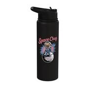 Funny Chug Dog Astronomy Astrophysics Astronauts Stainless Steel Insulated Water Bottle