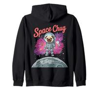 Funny Chug Dog Astronomy Astrophysics Astronauts Zip Hoodie