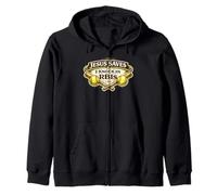Funny Church Softball Team Joke Jesus Saves I Knock In RBIs Zip Hoodie