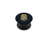 Funny Church Sound Guy Mixing Console PopSockets Adhesive PopGrip