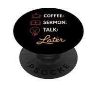 Funny Church Sunday Sermon Christian Humor Sunday Mood PopSockets Adhesive PopGrip
