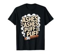 Funny Cigar Smoker Ashes and Puff Smoke Lover Cigars T-Shirt