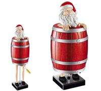 Funny Cigarette Holder,Prank Automatic Bounce Cigarette Case, Funny & Quirky Cigarettes Dispenser,Weird Old Man in The Wooden Barrel Cigarettes Box Figurines Statue,Prank Toy Gift for Man