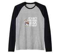 Funny Cinco De Mayo Saying It Aint Gonna Suck Itself Raglan Baseball Tee