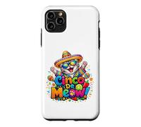 Funny Cinco De Meow Mexican Cat Sombrero Cinco De Mayo Case for iPhone 11 Pro Max