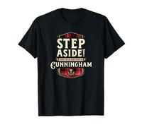 Funny Clan Cunningham Step Aside Scottish Clan Tartan T-Shirt