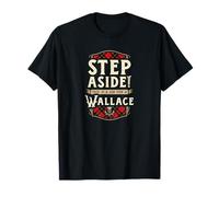 Funny Clan Wallace Family Quote Scottish Tartan and Thistle T-Shirt