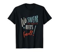 Funny Clarinet We Swear It's Really the reed's Fault Value Graphic T-Shirt, Men, Black, M