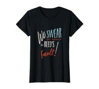 Funny Clarinet We Swear It's Really the reed's Fault Value Graphic T-Shirt, Women, Black, S