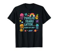 Funny Class of 2027 Graduation Twelve Years Later Value Graphic T-Shirt