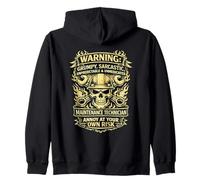 Funny Classic Maintenance Technician Annoy At Your Own Risk Zip Hoodie