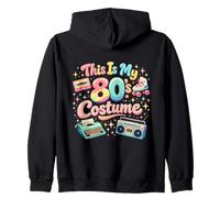 Funny Classic Throwback 80s Costume Retro Fun Times 80's Zip Hoodie