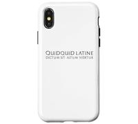 Funny Classical Latin Saying Proverb - Ancient Rome Quote Case for iPhone X/XS