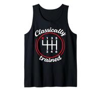 Funny Classically Trained Manual Gear Car Pedals Driving Tank Top
