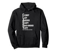 Funny Classy Clumsy Lazy Anxious Sleepy Snack Humorous Pullover Hoodie
