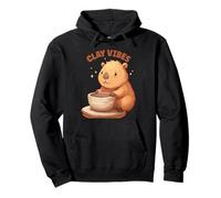 Funny Clay Vibes Costume for Potter and Capybara Lovers Pullover Hoodie