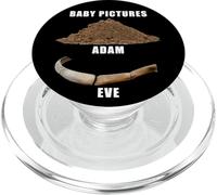 Funny Clean Bible Character Humor - Adam & Even Baby Photos PopSockets PopGrip for MagSafe