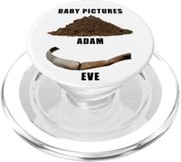Funny Clean Bible Character Humor - Adam & Even Baby Photos PopSockets PopGrip for MagSafe
