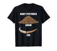 Funny Clean Bible Character Humor - Adam & Even Baby Photos T-Shirt