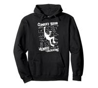 Funny Climbing Math Climber's Brain Indoor Climbers Humor Pullover Hoodie