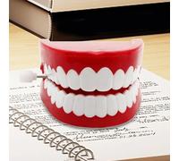 Funny Clockwork Chattering Teeth Toys, Classic Gag Fake Teeth Wind Up Toys, Wind Up Tooth Chattering Plaything, Hilarious Prank Party Accessory For Kids, Adults, Boys, Girls, Friends, Family Gathering