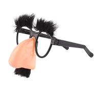 Funny Clown Glasses Costume Accessory - With Eyebrows & Moustache | Comedy Cosplay Costume | Play School Joke Glasses | Comic Prop for the Performance of Clown Glasses