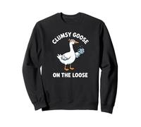 Funny Clumsy Goose On The Loose Pun Meme Lover Sarcastic Sweatshirt