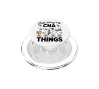 Funny CNA Goose Just Doing My CNA Things PopSockets PopGrip for MagSafe