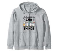 Funny CNA Goose Just Doing My CNA Things Zip Hoodie
