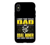 Funny Coal Miner Dad Miners Fathers Day Case for iPhone X/XS