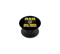 Funny Coal Miner Dad Miners Fathers Day PopSockets Adhesive PopGrip