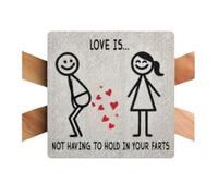 Funny Coaster 'Love is' Cute Quirky For Him Her COASTER30