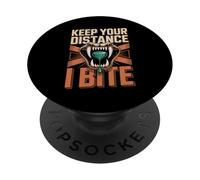 Funny Cobra Keep Your Distance I Bite Gift For PopSockets Adhesive PopGrip