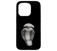 Funny Cobra Smoking Cigarette Meme Mafia Snake Reptile Case for iPhone 15 Pro