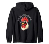 Funny Cock A Doodle Cool Chicken Lover Pun Zip Hoodie