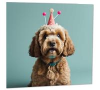 Funny Cockapoo Dog Greeting/Birthday Card 145mm x 145mm