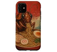 Funny Cockroach Eating Ramen Art Japanese Case for iPhone 11