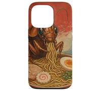 Funny Cockroach Eating Ramen Art Japanese Case for iPhone 13 Pro