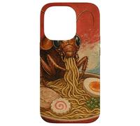 Funny Cockroach Eating Ramen Art Japanese Case for iPhone 14 Pro