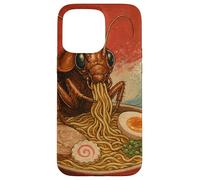 Funny Cockroach Eating Ramen Art Japanese Case for iPhone 15 Pro Max
